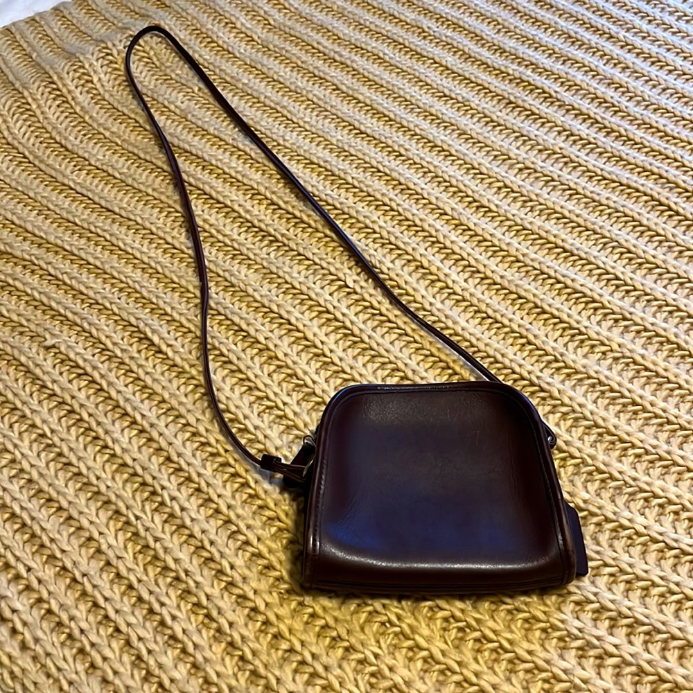 Vintage 90s Leather Coach Purse - Picture 1 of 9